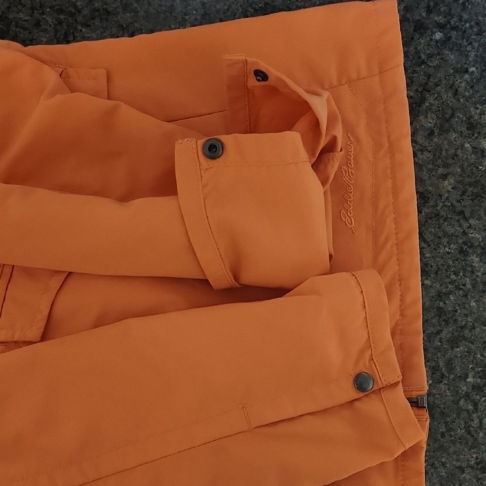 Eddie Bauer Travex Orange Jacket Women XS Coat Multiple Pockets Nylon Polyester - Picture 9 of 9